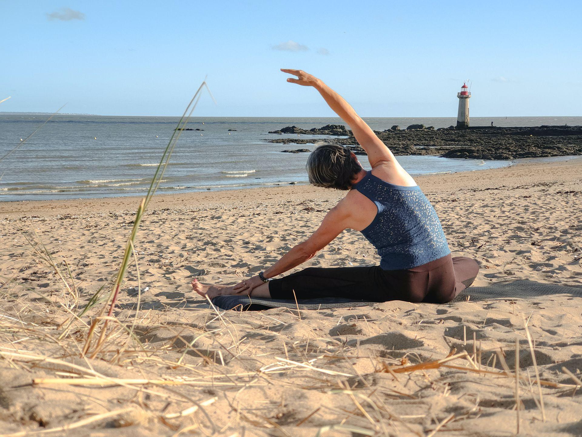 femme et plage